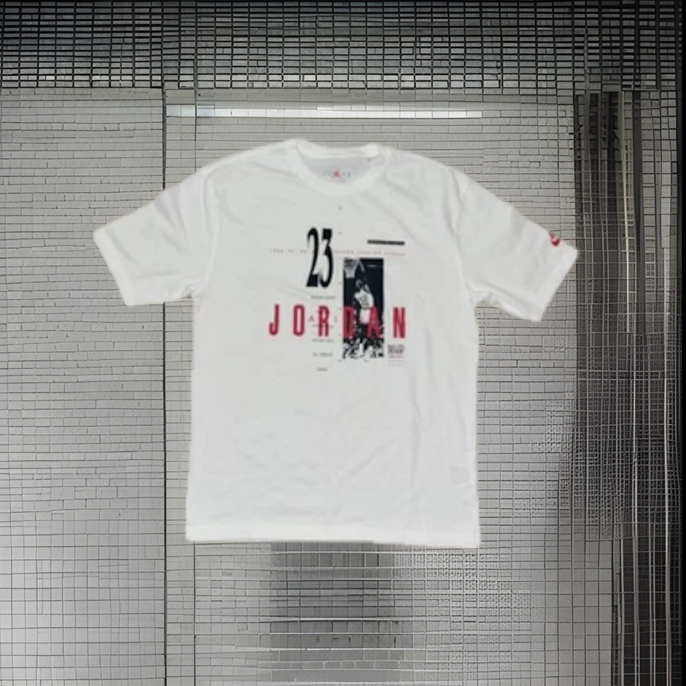 Jordan White Vintage Reissue FRESH OUT THE VAULT 💯 Pre-Shrunk COTTON T-Shirt NWT